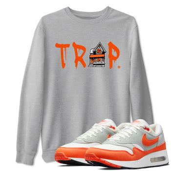 Air Max 1 OG '86 'Summit White and Cosmic Clay shirts to match jordans Trap House sneaker match tees Air Max 1 Cosmic Clay match shoes to clothes SNRT Sneaker Tees unisex cotton Heather Grey 1 shirts
