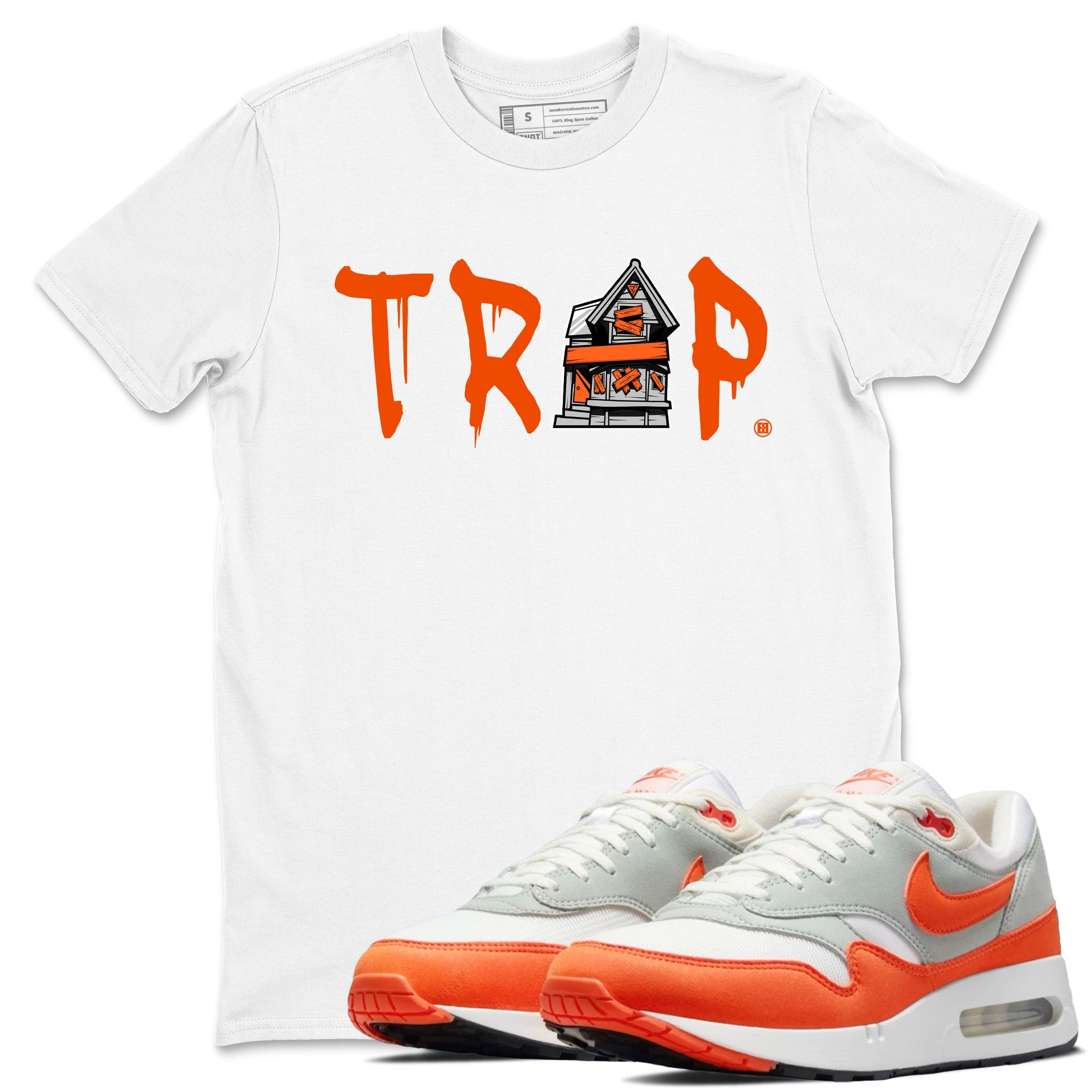 Air Max 1 OG '86 'Summit White and Cosmic Clay shirts to match jordans Trap House sneaker match tees Air Max 1 Cosmic Clay match shoes to clothes SNRT Sneaker Tees unisex cotton White 1 shirts