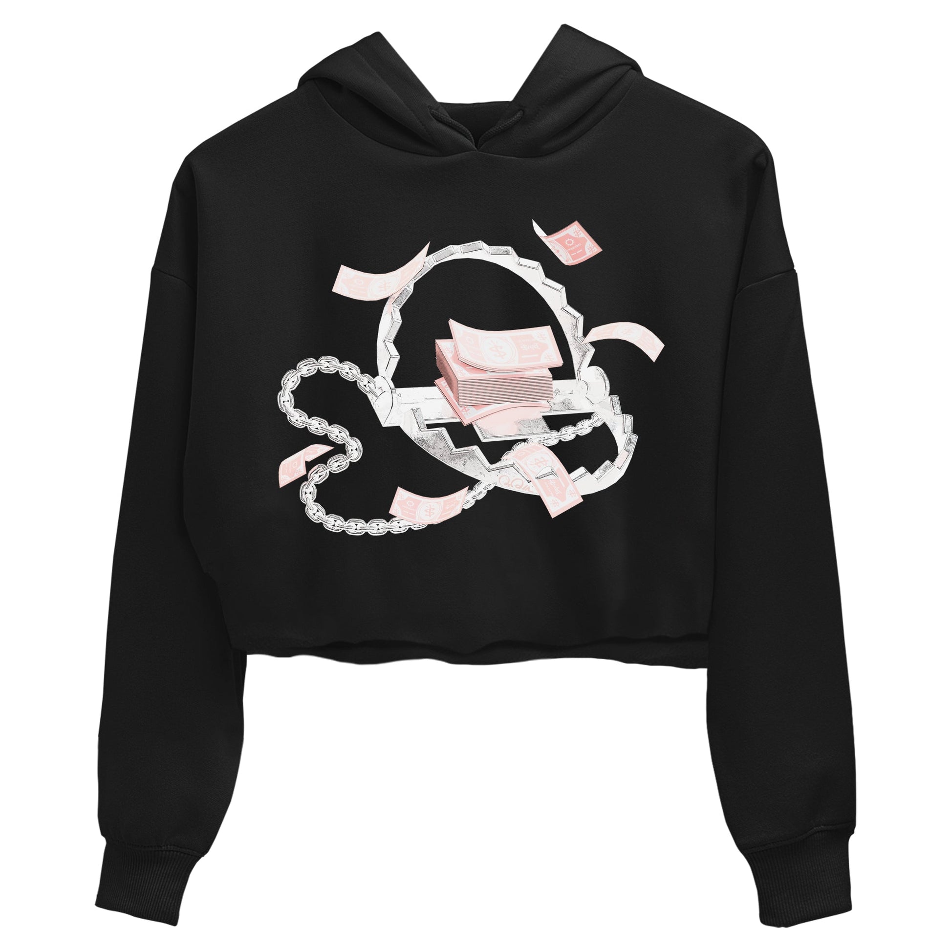 11s Legend Pink shirts to match jordans Trap Money sneaker match tees Air Jordan 11 Legend Pink SNRT Sneaker Tees streetwear brand Black 2 crop tee