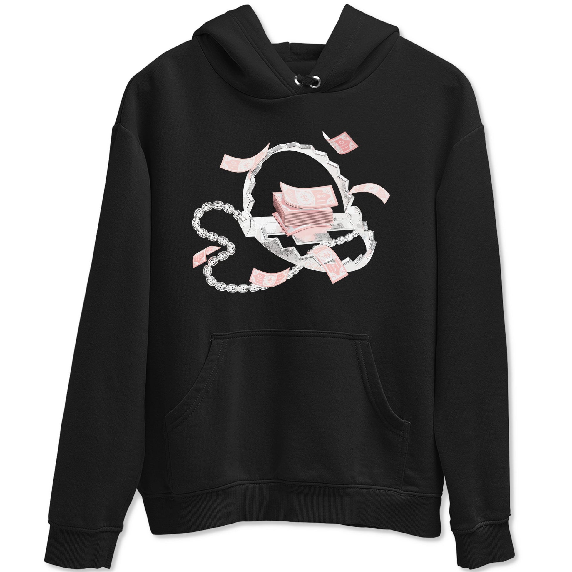11s Legend Pink shirts to match jordans Trap Money sneaker match tees Air Jordan 11 Legend Pink SNRT Sneaker Tees streetwear brand Black 2 unisex cotton tee