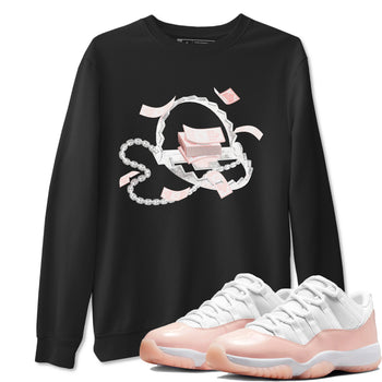 11s Legend Pink shirts to match jordans Trap Money sneaker match tees Air Jordan 11 Legend Pink SNRT Sneaker Tees streetwear brand Black 1 unisex cotton tee