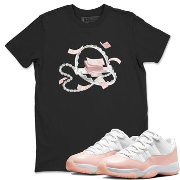 11s Legend Pink shirts to match jordans Trap Money sneaker match tees Air Jordan 11 Legend Pink SNRT Sneaker Tees streetwear brand Black 1 unisex cotton tee