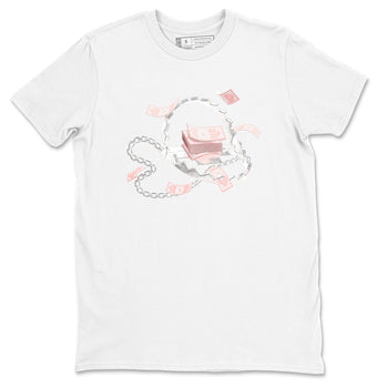 11s Legend Pink shirts to match jordans Trap Money sneaker match tees Air Jordan 11 Legend Pink SNRT Sneaker Tees streetwear brand White 2 unisex cotton tee