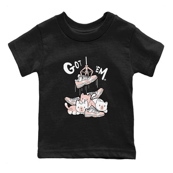 11s Legend Pink shirt to match jordans Treasure Hunter sneaker tees Air Jordan 11 Legend Pink SNRT sneaker release tees baby toddler Black 2 cotton Shirt