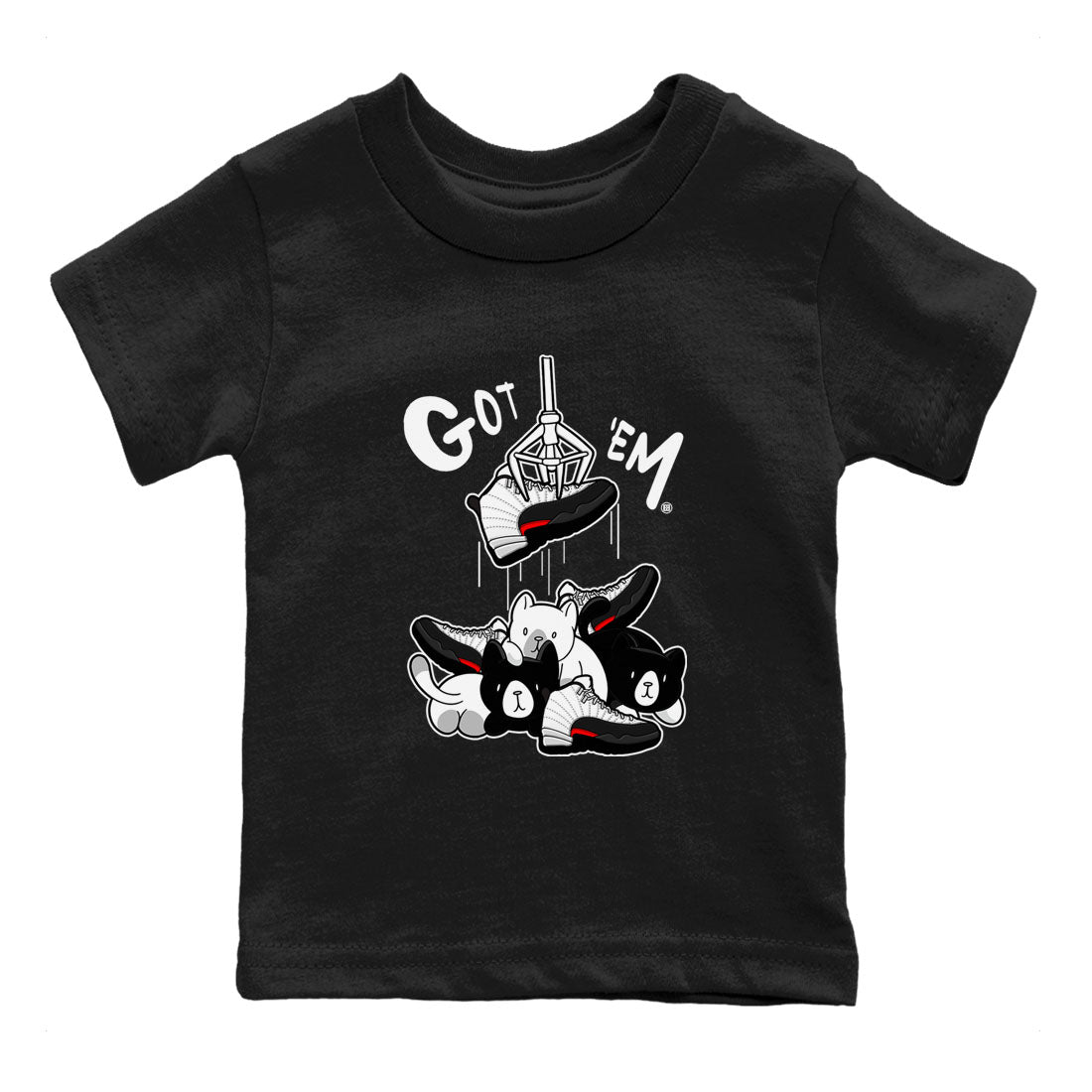 12s Taxi Flip shirt to match jordans Treasure Hunter sneaker tees Air Jordan 12 Taxi Flip SNRT sneaker release tees baby toddler Black 2 cotton Shirt