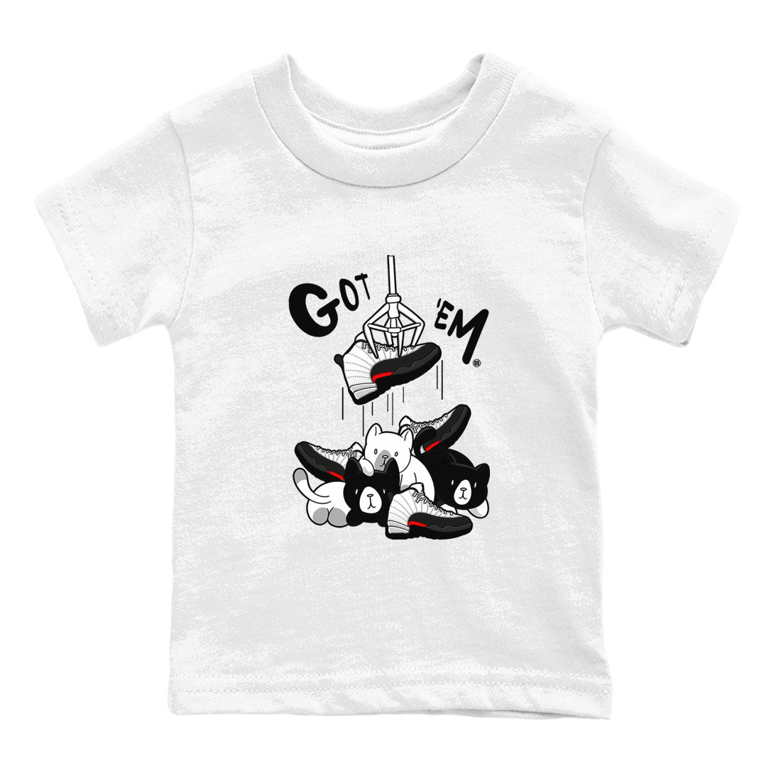 12s Taxi Flip shirt to match jordans Treasure Hunter sneaker tees Air Jordan 12 Taxi Flip SNRT sneaker release tees baby toddler White 2 cotton Shirt
