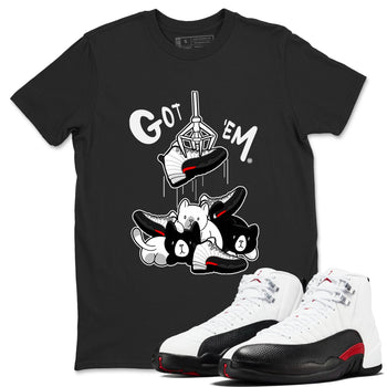 12s Taxi Flip shirt to match jordans Treasure Hunter sneaker tees Air Jordan 12 Taxi Flip SNRT Sneaker Release Tees unisex cotton Black 1 crew neck shirt