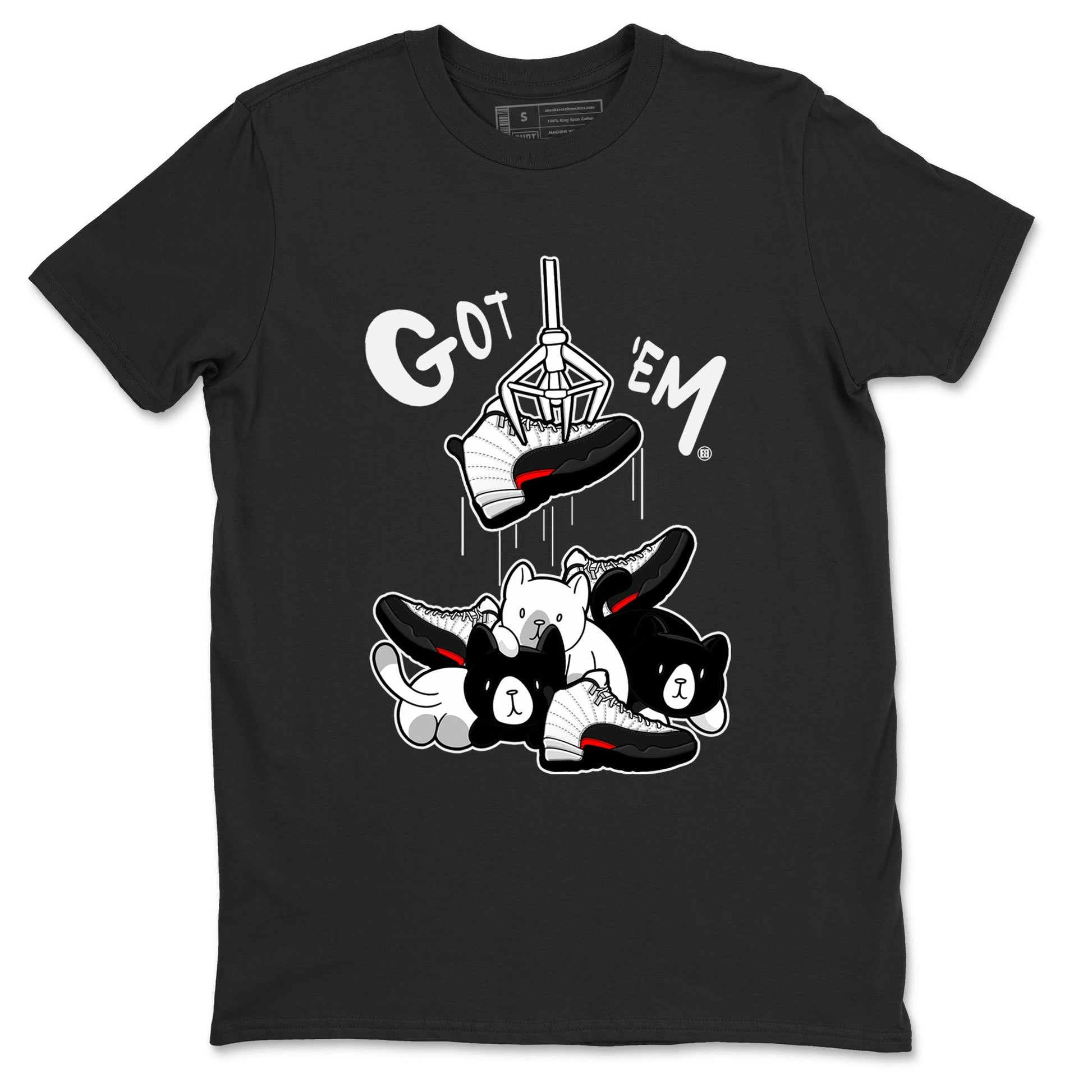 12s Taxi Flip shirt to match jordans Treasure Hunter sneaker tees Air Jordan 12 Taxi Flip SNRT Sneaker Release Tees unisex cotton Black 2 crew neck shirt