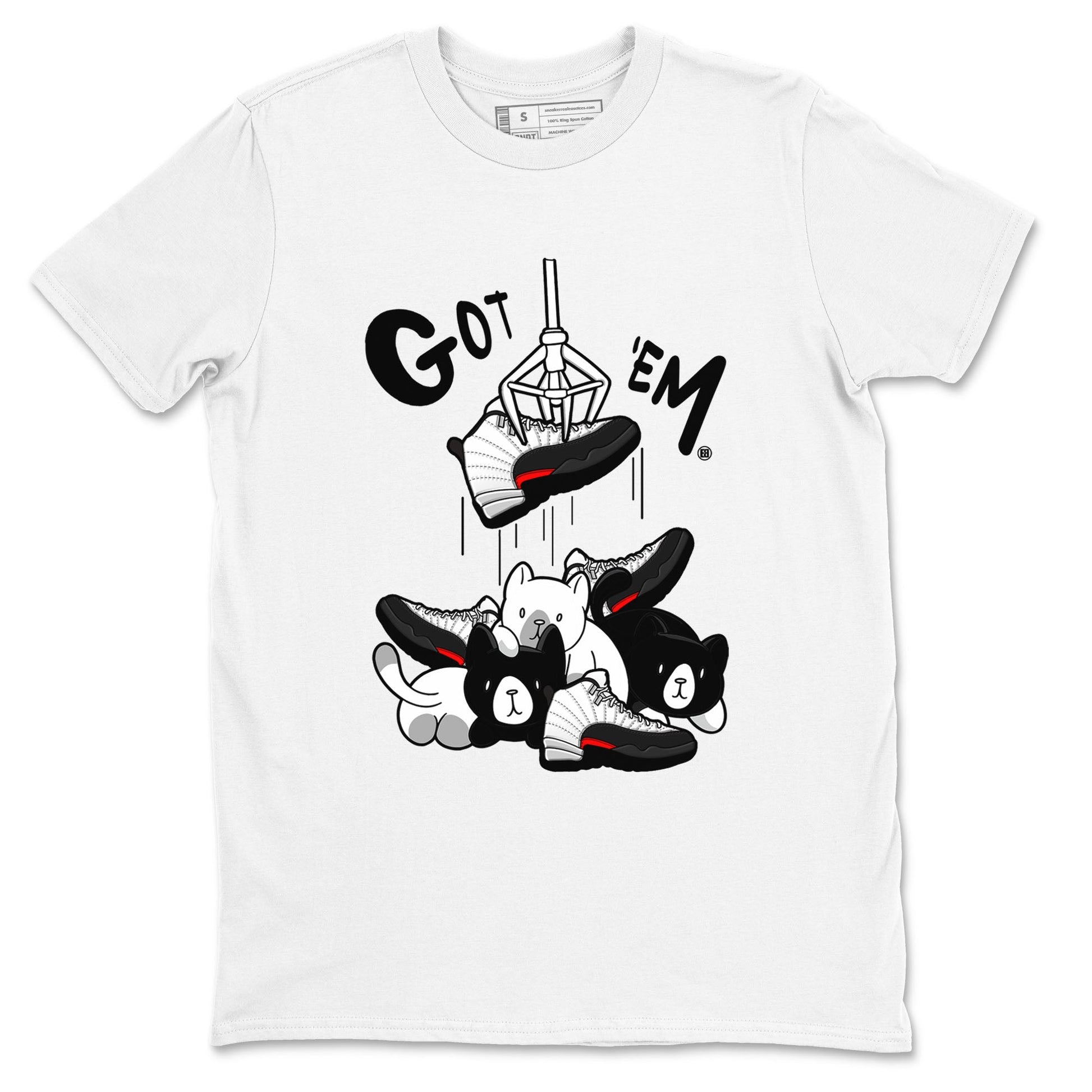 12s Taxi Flip shirt to match jordans Treasure Hunter sneaker tees Air Jordan 12 Taxi Flip SNRT Sneaker Release Tees unisex cotton White 2 crew neck shirt