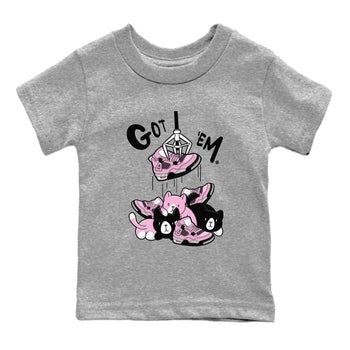 4s Retro Orchid shirts to match jordans Treasure Hunter sneaker match tees Air Jordan 4 WMNS Orchid match shoes to clothes SNRT Sneaker Tees Youth Baby Heather Grey 2 tee