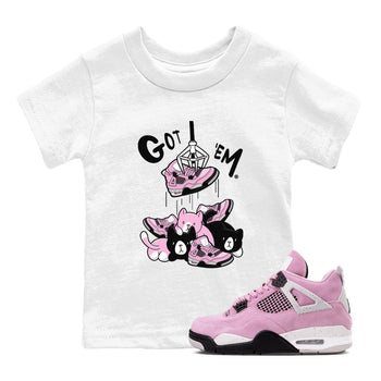 4s Retro Orchid shirts to match jordans Treasure Hunter sneaker match tees Air Jordan 4 WMNS Orchid match shoes to clothes SNRT Sneaker Tees Youth Baby White 1 tee