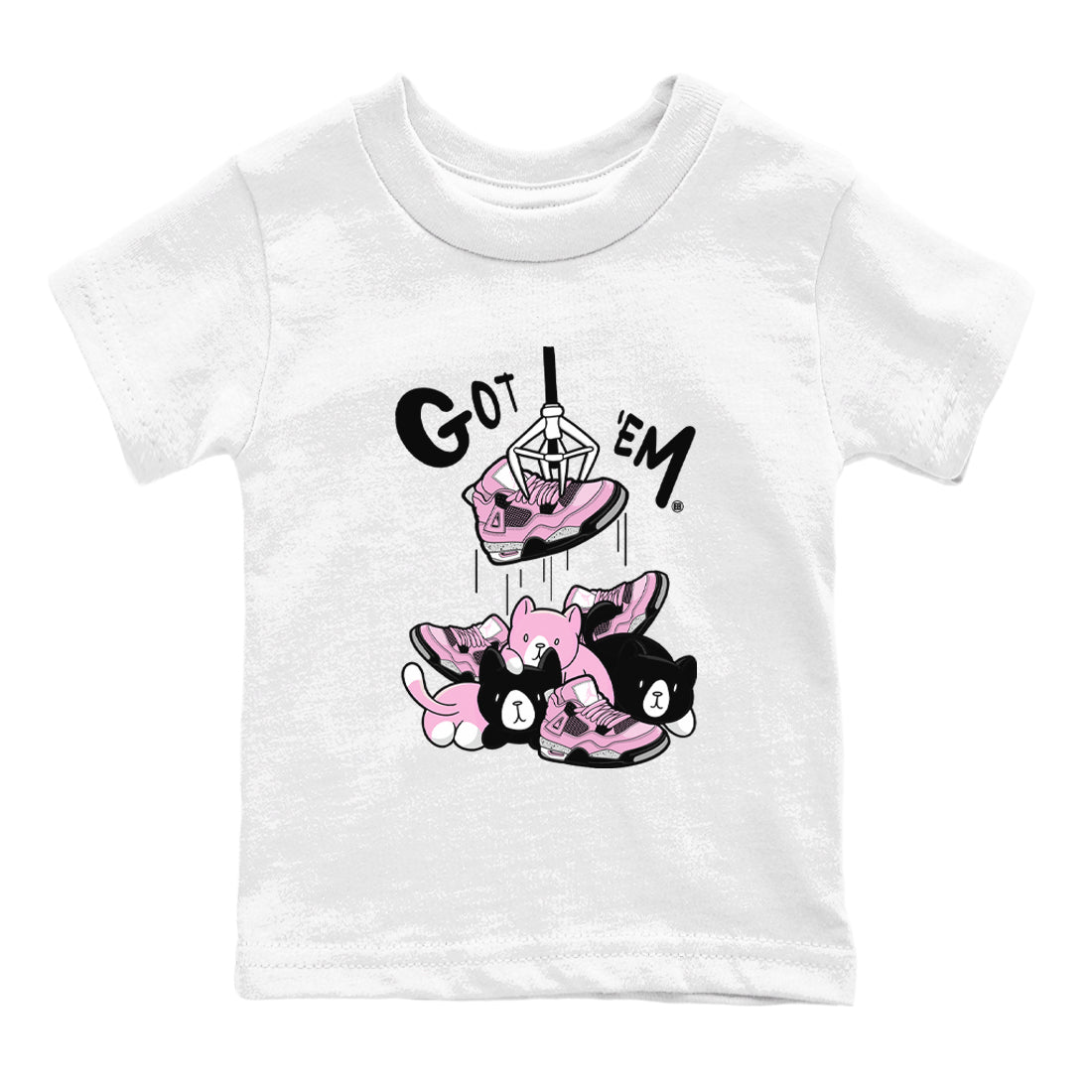 4s Retro Orchid shirts to match jordans Treasure Hunter sneaker match tees Air Jordan 4 WMNS Orchid match shoes to clothes SNRT Sneaker Tees Youth Baby White 2 tee
