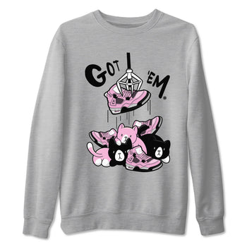 4s Retro Orchid shirts to match jordans Treasure Hunter sneaker match tees Air Jordan 4 WMNS Orchid match shoes to clothes SNRT Sneaker Tees unisex cotton Heather Grey 2 shirts