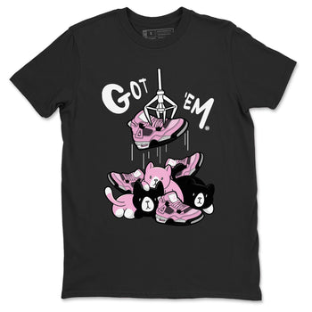 4s Retro Orchid shirts to match jordans Treasure Hunter sneaker match tees Air Jordan 4 WMNS Orchid match shoes to clothes SNRT Sneaker Tees unisex cotton Black 2 shirts