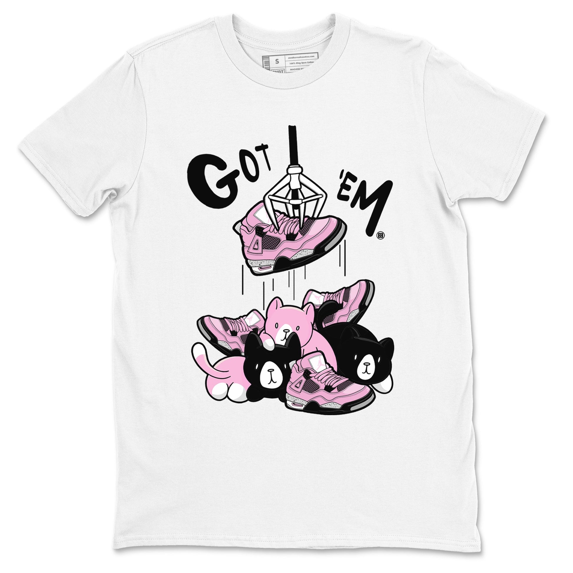 4s Retro Orchid shirts to match jordans Treasure Hunter sneaker match tees Air Jordan 4 WMNS Orchid match shoes to clothes SNRT Sneaker Tees unisex cotton White 2 shirts