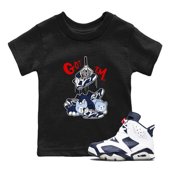 6s White And Midnight Navy shirts to match jordans Treasure Hunter sneaker match tees Air Jordan 6 White And Midnight Navy SNRT Sneaker Tees streetwear brand Baby and Youth Black 1 cotton tee