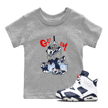 6s White And Midnight Navy shirts to match jordans Treasure Hunter sneaker match tees Air Jordan 6 White And Midnight Navy SNRT Sneaker Tees streetwear brand Baby and Youth Heather Grey 1 cotton tee