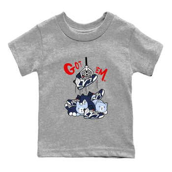 6s White And Midnight Navy shirts to match jordans Treasure Hunter sneaker match tees Air Jordan 6 White And Midnight Navy SNRT Sneaker Tees streetwear brand Baby and Youth Heather Grey 2 cotton tee