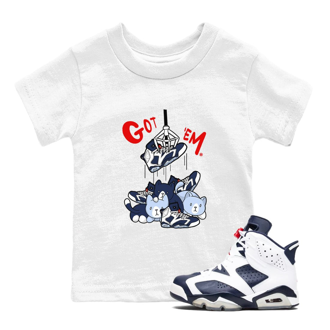 6s White And Midnight Navy shirts to match jordans Treasure Hunter sneaker match tees Air Jordan 6 White And Midnight Navy SNRT Sneaker Tees streetwear brand Baby and Youth White 1 cotton tee