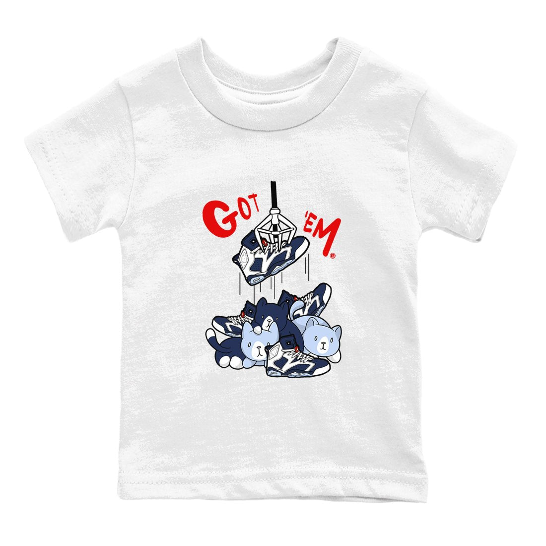 6s White And Midnight Navy shirts to match jordans Treasure Hunter sneaker match tees Air Jordan 6 White And Midnight Navy SNRT Sneaker Tees streetwear brand Baby and Youth White 2 cotton tee