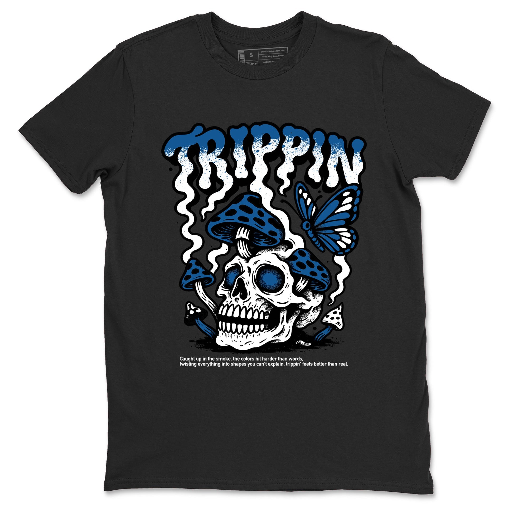 Sneaker match tees – Sneaker Tees To Match Air Jordan 1 Travis Scott Fragment Shoes – Trippin Tee Black 2