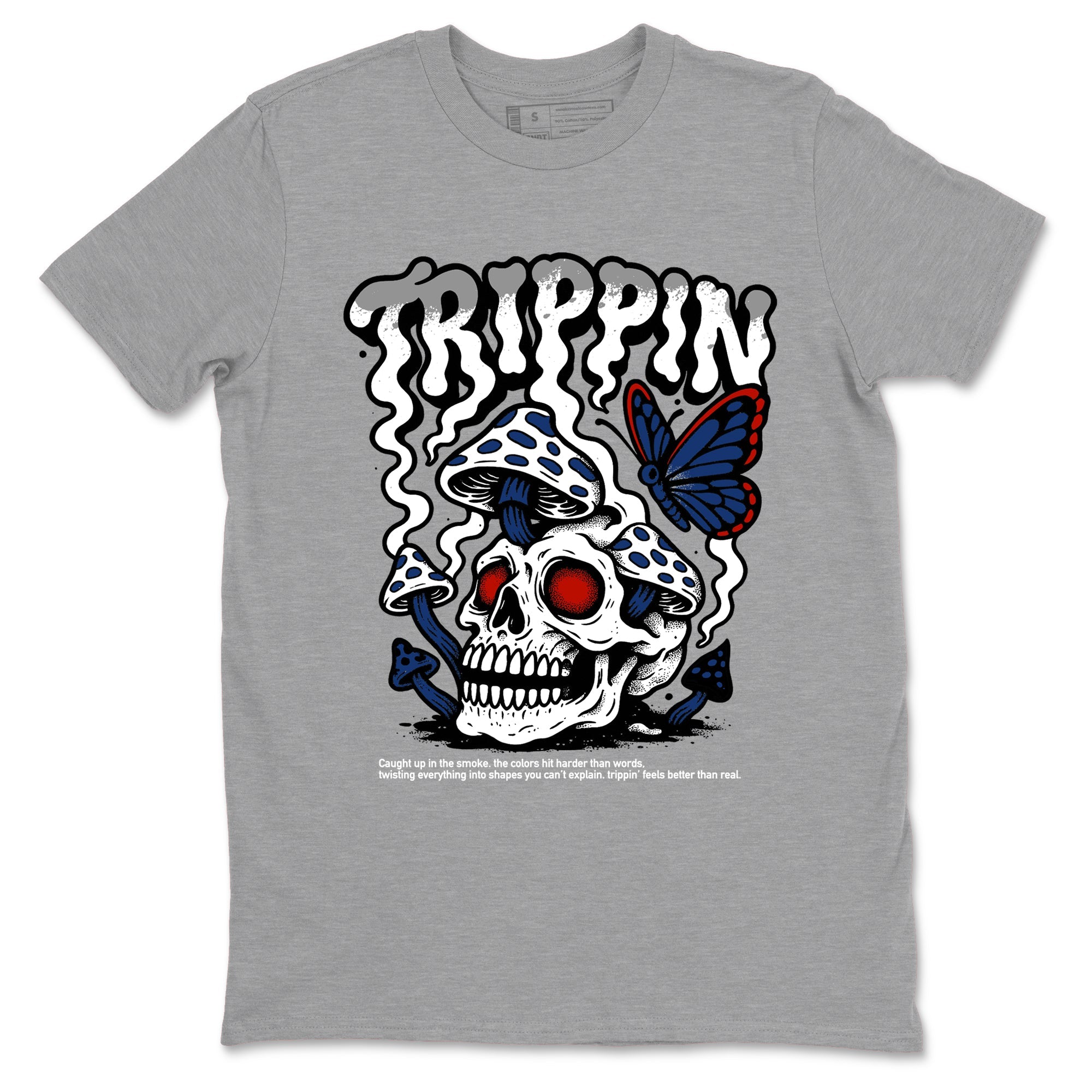 Sneaker match tees – Sneaker Tees To Match Air Jordan 11 Rare Air Shoes – Trippin Tee Heather Grey 2