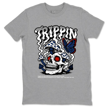 Sneaker match tees – Sneaker Tees To Match Air Jordan 11 Rare Air Shoes – Trippin Tee Heather Grey 2