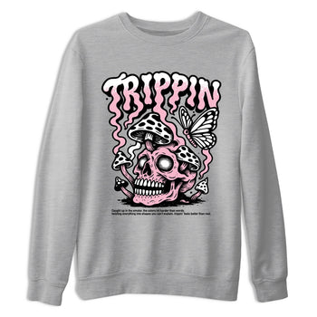 Sneaker match tees – Sneaker Tees To Match Air Jordan 5 35th Anniversary Shoes – Trippin Tee Heather Grey 2