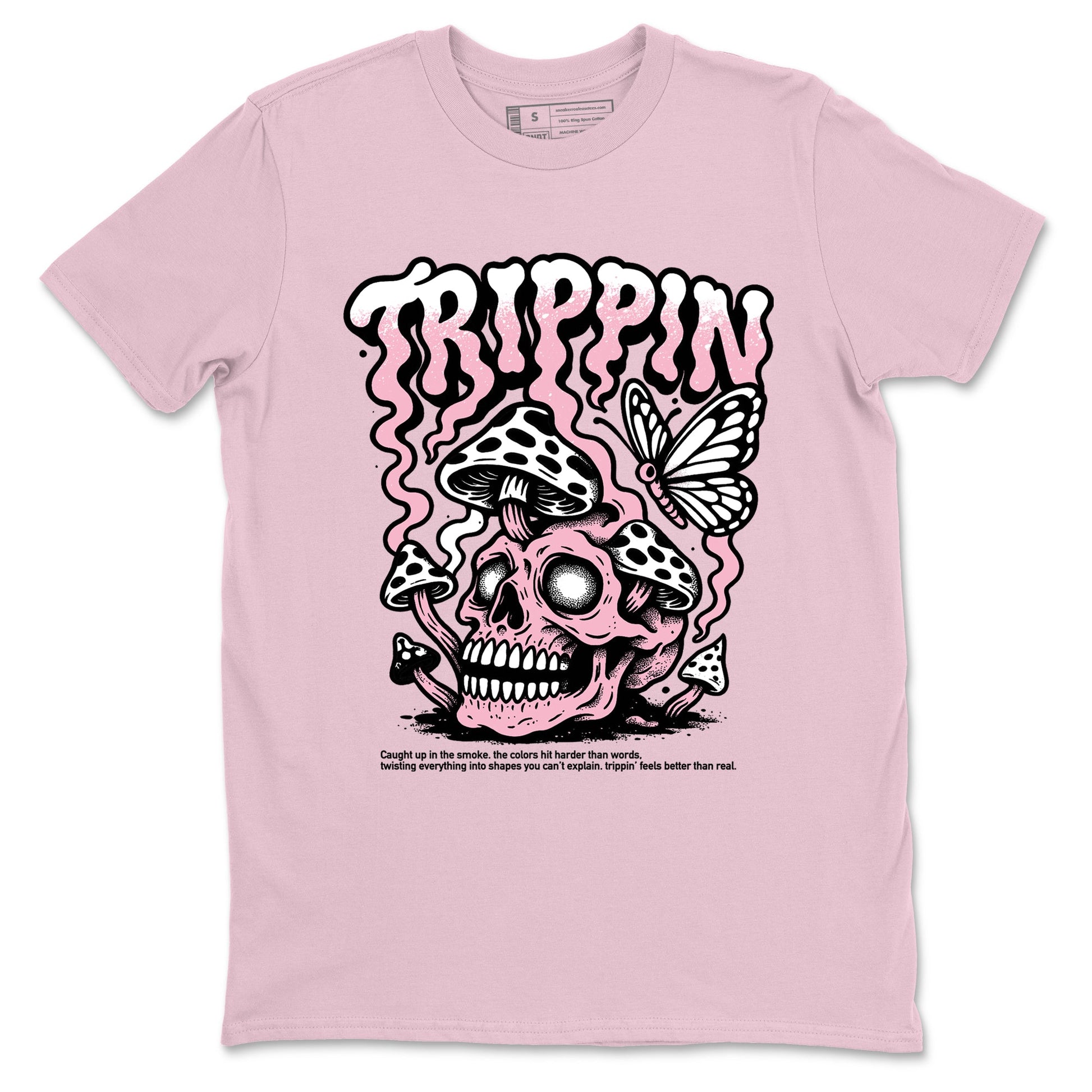 Sneaker match tees – Sneaker Tees To Match Air Jordan 5 35th Anniversary Shoes – Trippin Tee Pink 2