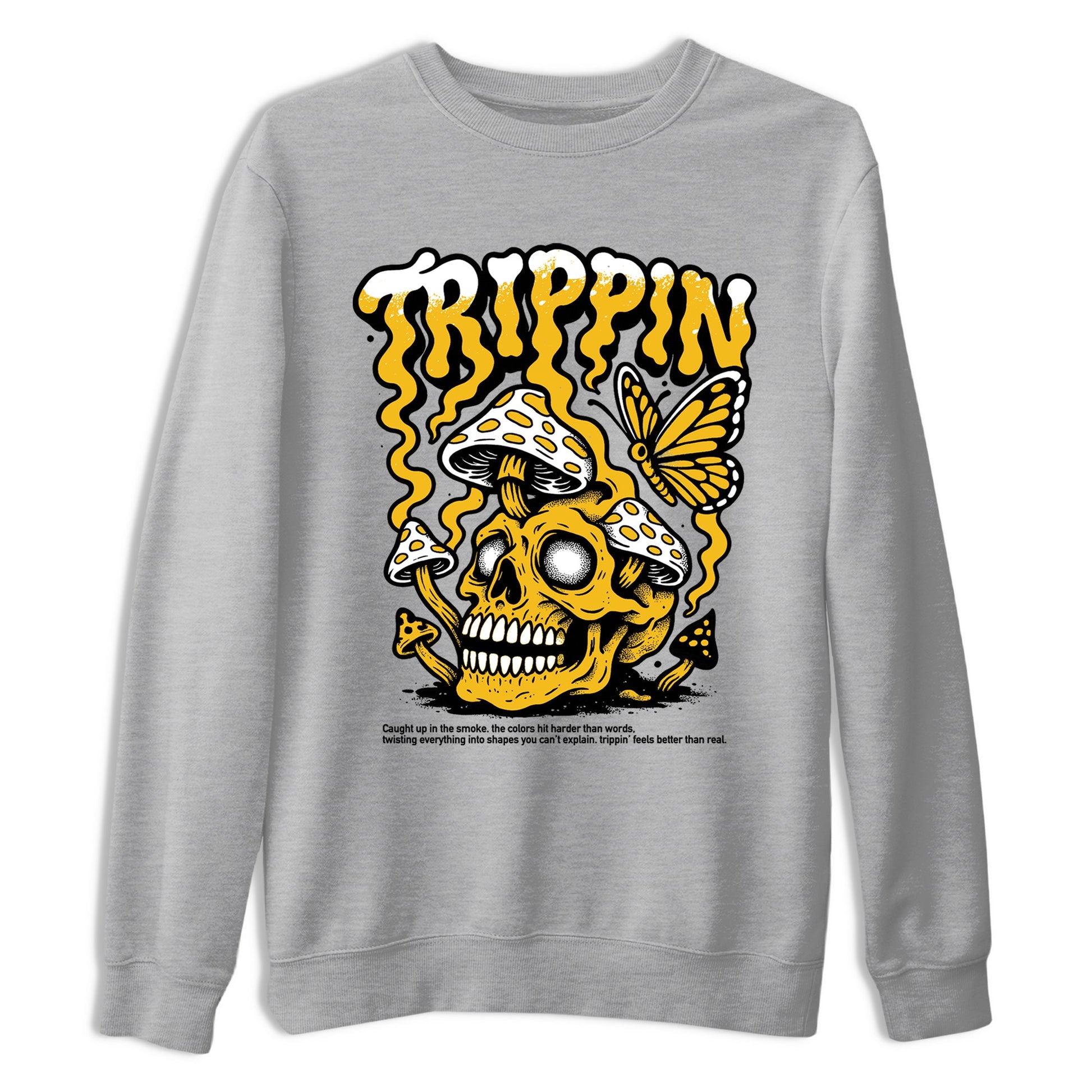 Sneaker match tees – Sneaker Tees To Match Air Jordan 5 Tokyo Shoes – Trippin Tee Heather Grey 2