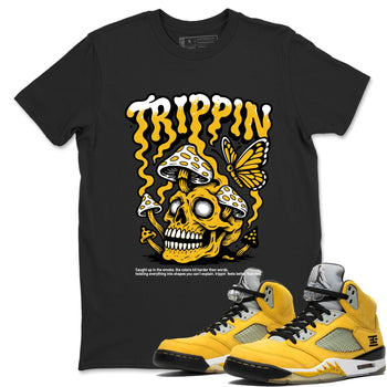 Sneaker match tees – Sneaker Tees To Match Air Jordan 5 Tokyo Shoes – Trippin Tee Black 1