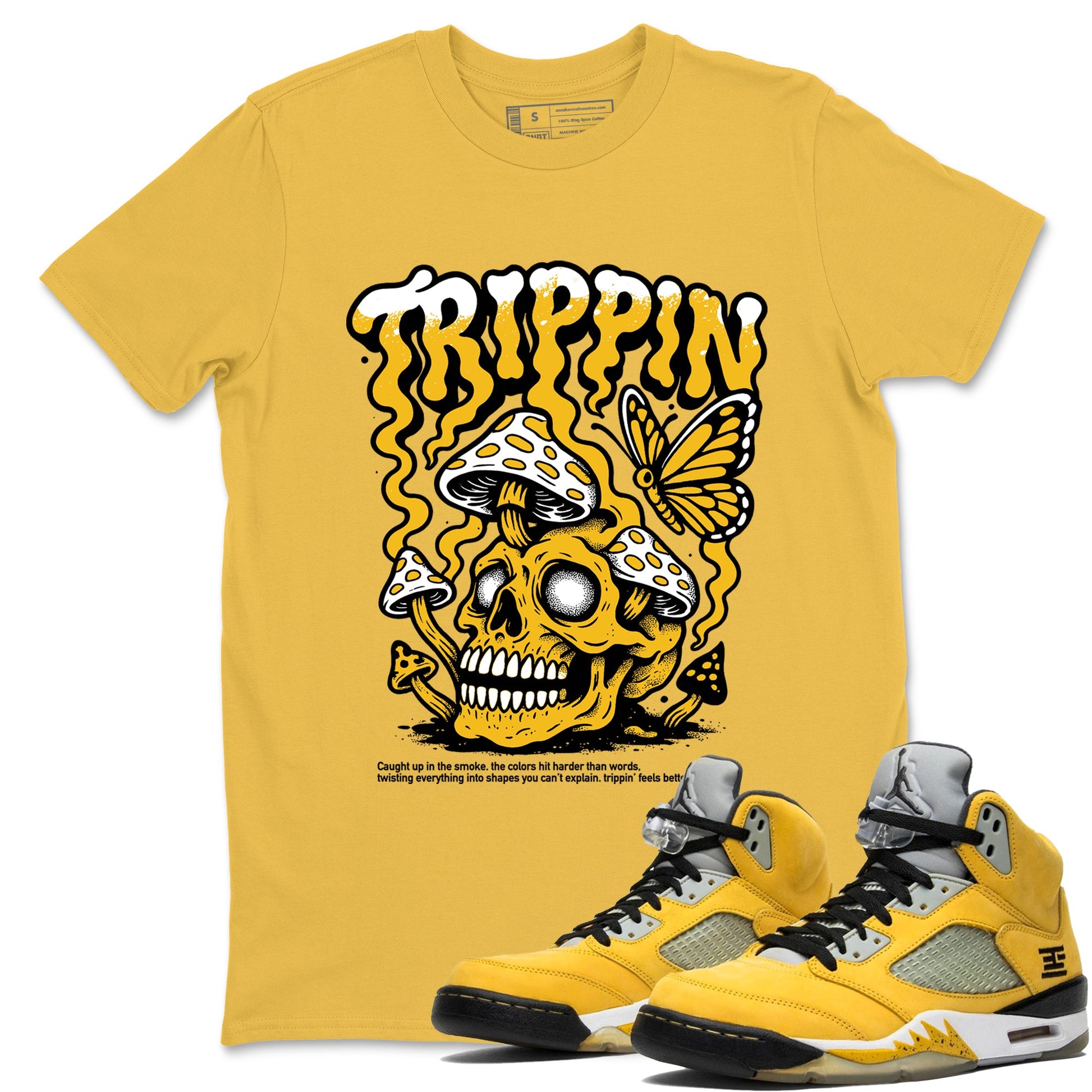 Sneaker match tees – Sneaker Tees To Match Air Jordan 5 Tokyo Shoes – Trippin Tee Daisy 1