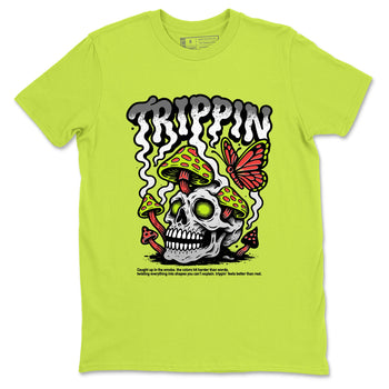 Sneaker Threads – Sneaker Tees To Match Air Max 90 Spruce Aura and Ghost Green – Trippin Graphic Tee Safety Green 2. Perfect for Jordan releases 2025 colorways.