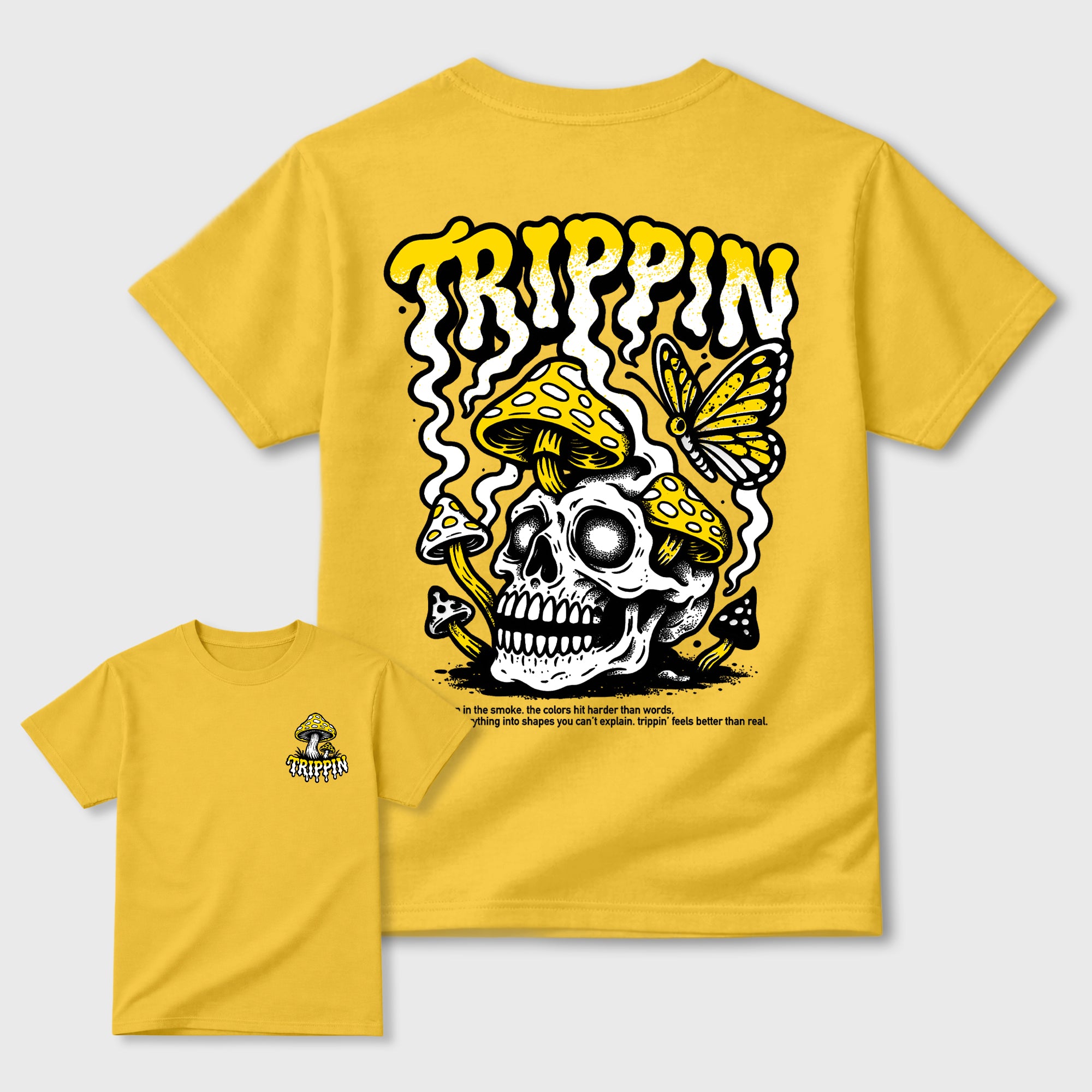 Trippin Graphic T-Shirt featuring original streetwear artwork designed to match the . Daisy Graphic T-Shirt.