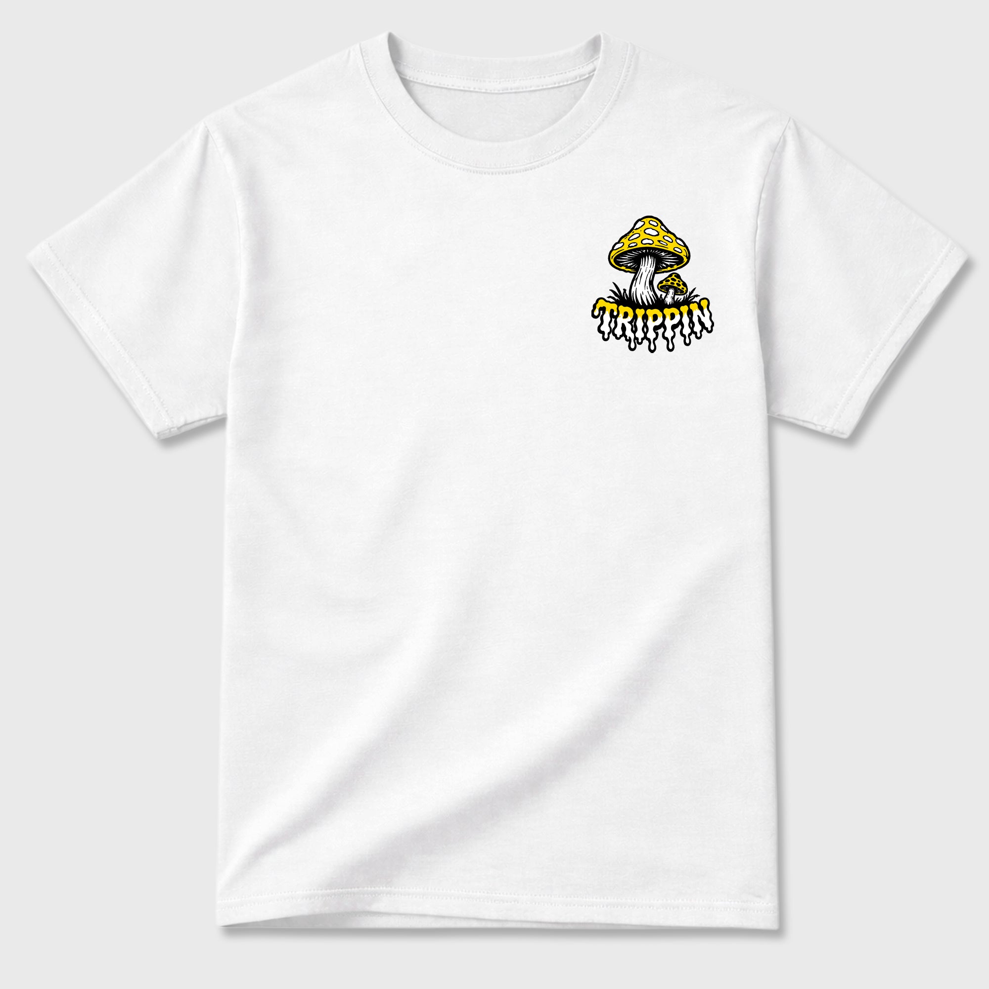 Trippin Graphic T-Shirt featuring original streetwear artwork designed to match the . White Graphic T-Shirt.