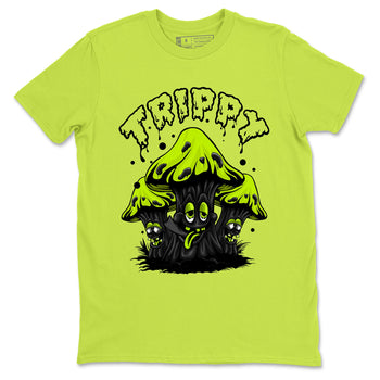 Foams One Black Volt shirts to match jordans Trippy sneaker match tees Air Foamposite One Black and Volt match shoes to clothes SNRT Sneaker Tees unisex cotton Safety Green 2 shirts