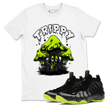 Foams One Black Volt shirts to match jordans Trippy sneaker match tees Air Foamposite One Black and Volt match shoes to clothes SNRT Sneaker Tees unisex cotton White 1 shirts