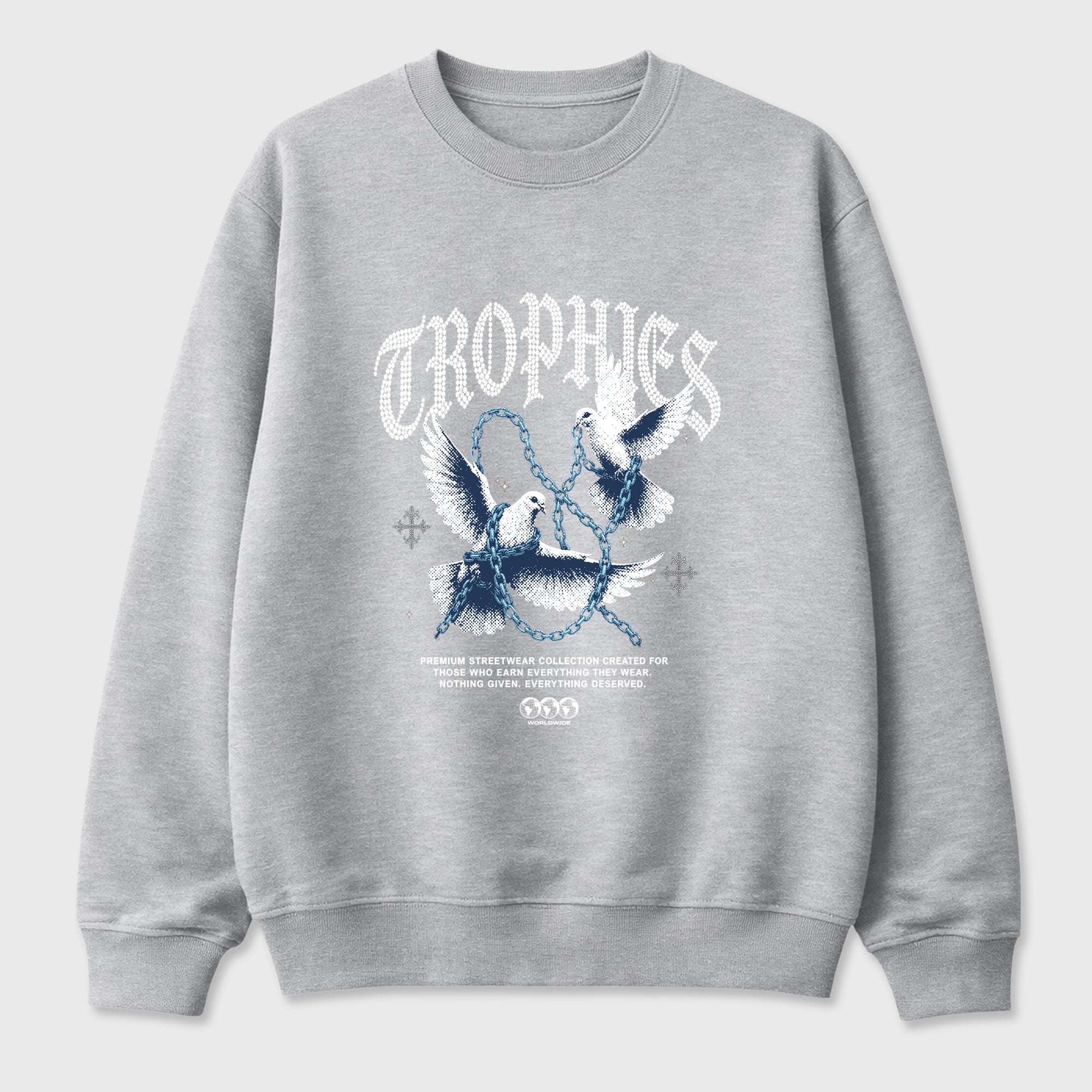 Trophies Graphic T-Shirt featuring original streetwear artwork designed to match the Air Jordan 13 Flint. Heather Grey 2 Graphic Tee.