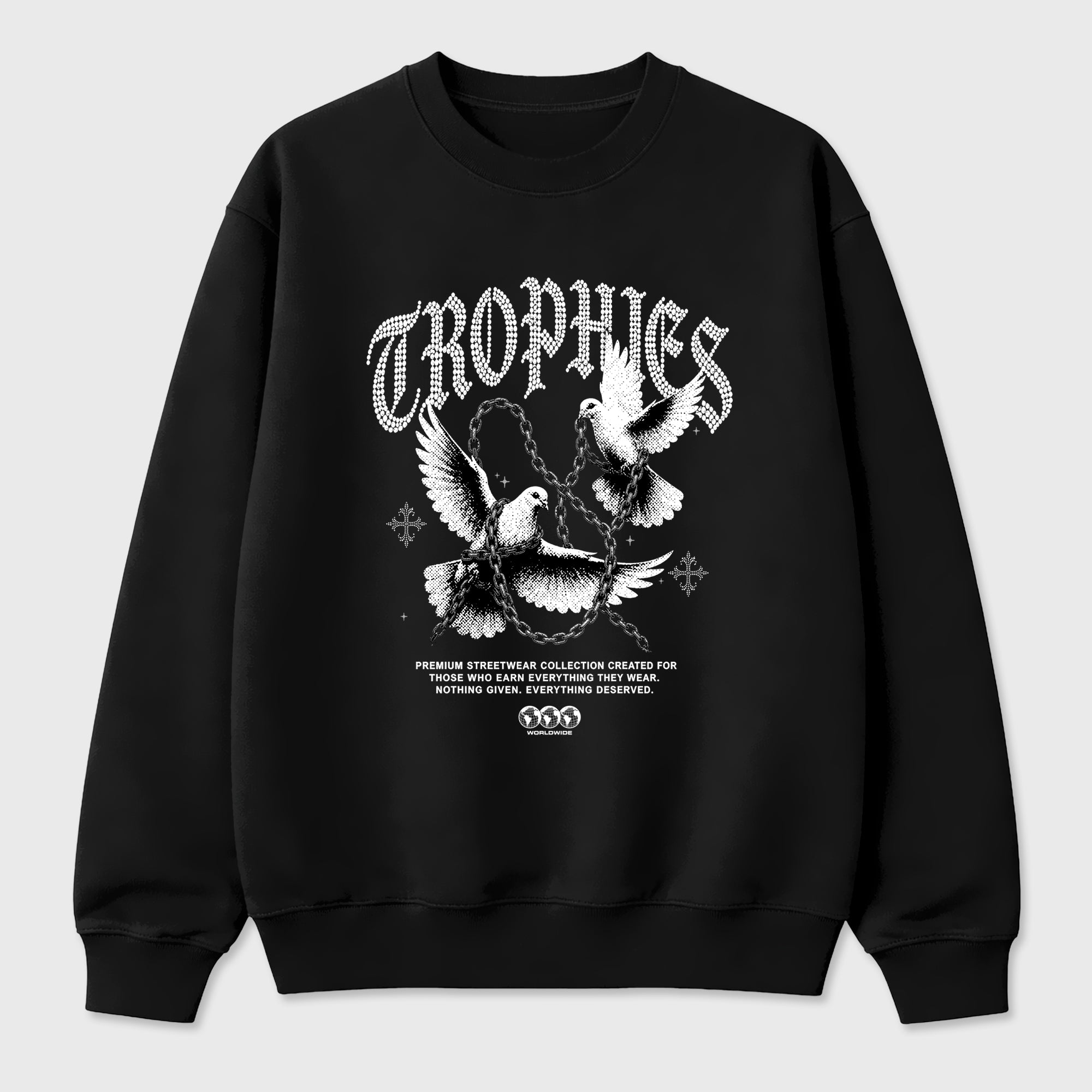 Trophies Graphic T-Shirt featuring original streetwear artwork designed to match the Air Jordan 8 Chrome. Black 2 Graphic Tee.