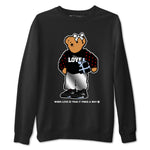 5s Black Metallic Reimagined shirts to match jordans  True Love Bear shirts to match jordans 5s Black Metallic Reimagined match shoes to clothes SNRT Sneaker Tees unisex cotton Black 2 shirts