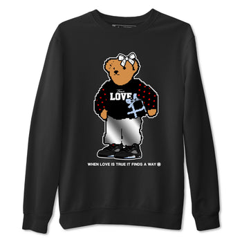 5s Black Metallic Reimagined shirts to match jordans  True Love Bear shirts to match jordans 5s Black Metallic Reimagined match shoes to clothes SNRT Sneaker Tees unisex cotton Black 2 shirts