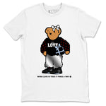 5s Black Metallic Reimagined shirts to match jordans  True Love Bear shirts to match jordans 5s Black Metallic Reimagined match shoes to clothes SNRT Sneaker Tees unisex cotton White 2 shirts