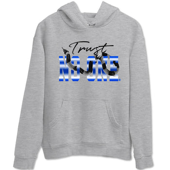Air Foamposite One Royal shirts to match jordans Trust No One sneaker match tees Air Foamposite One Royal SNRT Sneaker Release Tees unisex cotton Heather Grey 2 crew neck shirts