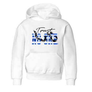 Air Foamposite One Royal shirts to match jordans Trust No One sneaker match tees Air Foamposite One Royal SNRT Sneaker Release Tees Youth Baby White 2 crew neck shirts