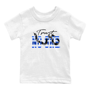 Air Foamposite One Royal shirts to match jordans Trust No One sneaker match tees Air Foamposite One Royal SNRT Sneaker Release Tees Youth Baby White 2 crew neck shirts