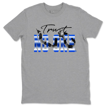 Air Foamposite One Royal shirts to match jordans Trust No One sneaker match tees Air Foamposite One Royal SNRT Sneaker Release Tees unisex cotton Heather Grey 2 crew neck shirts