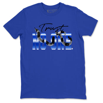 Air Foamposite One Royal shirts to match jordans Trust No One sneaker match tees Air Foamposite One Royal SNRT Sneaker Release Tees unisex cotton Royal Blue 2 crew neck shirts