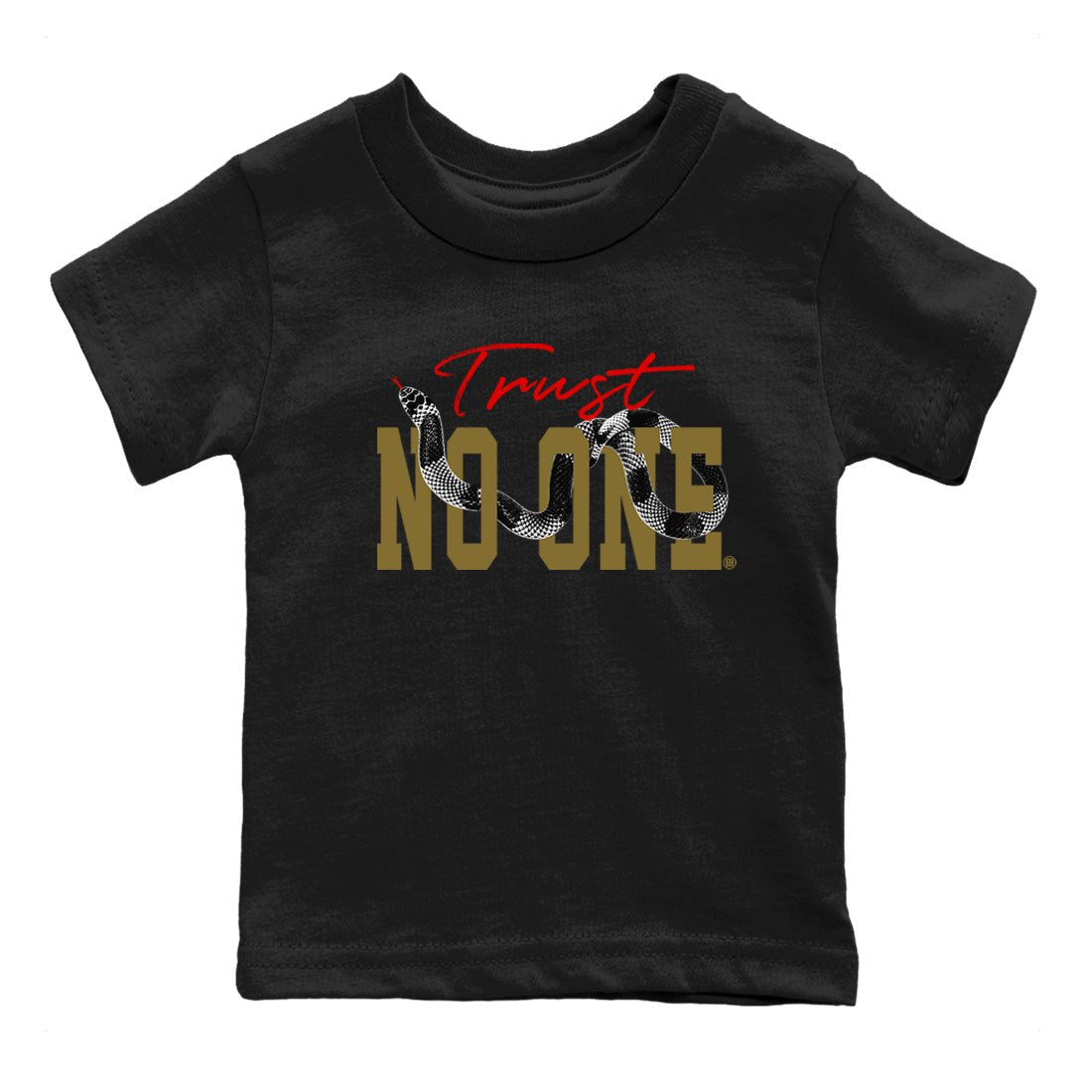 9s Olive shirts to match jordans Trust No One sneaker match tees Air Jordan 9 Olive match shoes to clothes SNRT Sneaker Tees Youth Baby Black 2 tee