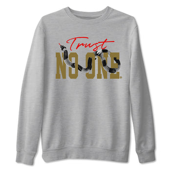 9s Olive shirts to match jordans Trust No One sneaker match tees Air Jordan 9 Olive match shoes to clothes SNRT Sneaker Tees unisex cotton Heather Grey 2 shirts