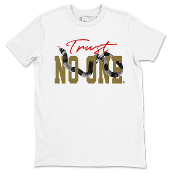 9s Olive shirts to match jordans Trust No One sneaker match tees Air Jordan 9 Olive match shoes to clothes SNRT Sneaker Tees unisex cotton White 2 shirts